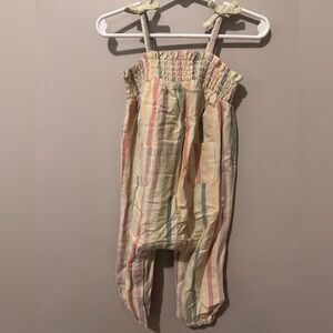 Old Navy Pastel Striped Romper 12-18M